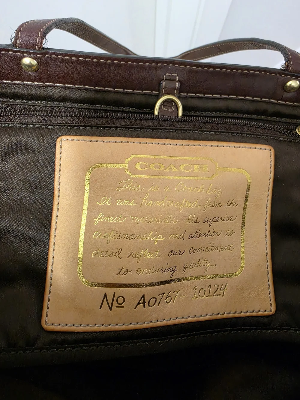 Coach Tan & Brown Signature Canvas Shoulder Tote